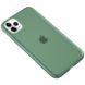 Силіконовий матовий напівпрозорий чохол для Apple iPhone 11 Pro (5.8"") (Зелений / Pine green)