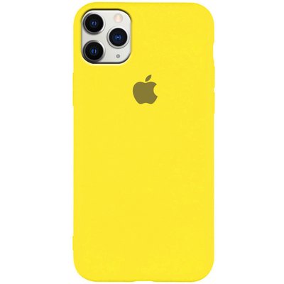 Чохол Silicone Case Slim Full Protective для Apple iPhone 11 Pro (5.8"") (Жовтий / Neon Yellow)