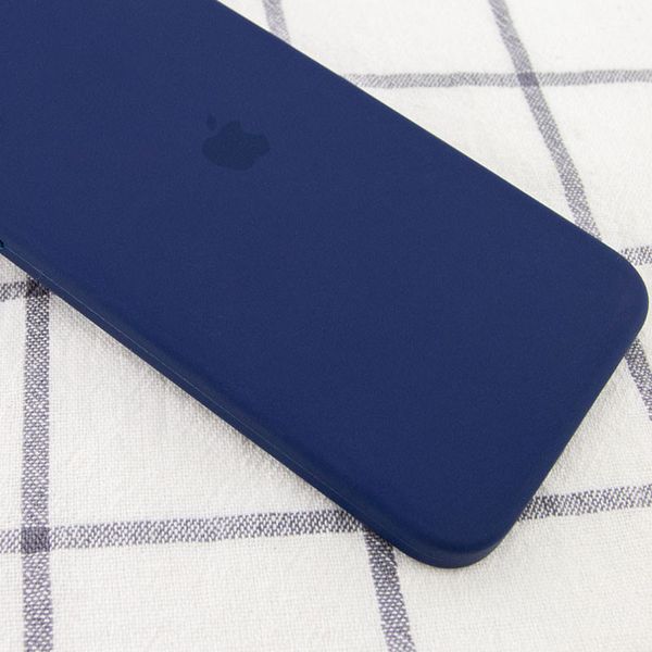 Уцінка Чохол Silicone Case Square Full Camera Protective (AA) для Apple iPhone 11 Pro Max (6.5"") (Естетичний дефект / Темно-синій / Midnight blue)