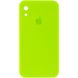 Чохол Silicone Case Square Full Camera Protective (AA) для Apple iPhone XR (6.1"") (Салатовий / Neon green)