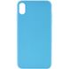 Силіконовий чохол Candy для Apple iPhone XS Max (6.5"") (Блакитний)