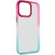 Чохол TPU+PC Fresh sip series для Apple iPhone 13 Pro Max (6.7"") (Бірюзовий / Рожевий)