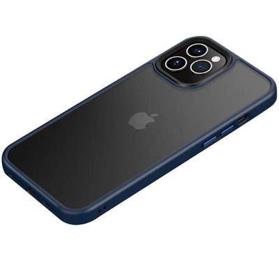 TPU+PC чохол Metal Buttons для Apple iPhone 11 Pro Max (6.5"") (Синій)