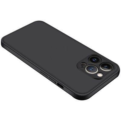 Пластикова накладка GKK LikGus 360 градусів (opp) для Apple iPhone 13 Pro (6.1"") (Чорний)