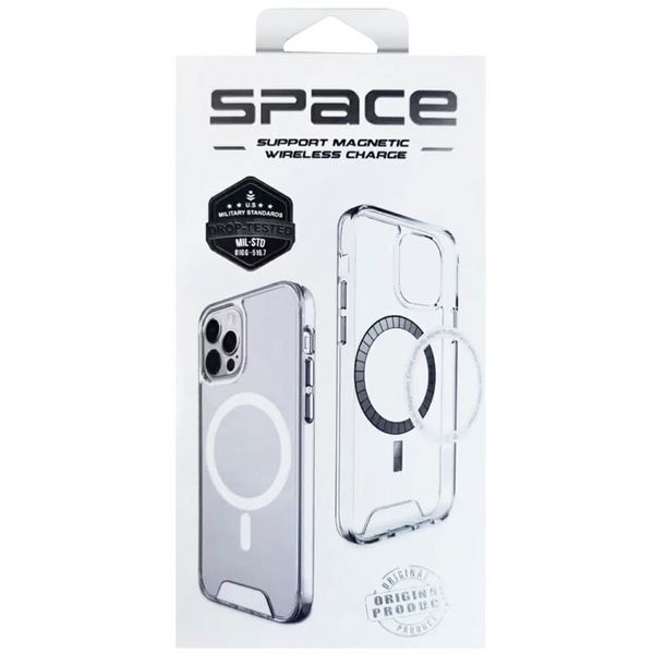 Чохол TPU Space Case with MagSafe для Apple iPhone 15 Plus (6.7"") (Прозорий)