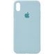 Чохол Silicone Case Full Protective (AA) для Apple iPhone X (5.8"") / XS (5.8"") (Бірюзовий / Turquoise)