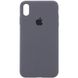 Чохол Silicone Case Full Protective (AA) для Apple iPhone X (5.8"") / XS (5.8"") (Сірий / Dark Grey)