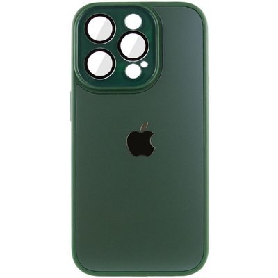 Чохол TPU+Glass Sapphire Midnight для Apple iPhone 14 Pro (6.1"") (Зелений / Forest green)