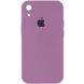 Чохол Silicone Case Square Full Camera Protective (AA) для Apple iPhone XR (6.1"") (Ліловий / Lilac Pride)