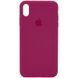 Чохол Silicone Case Full Protective (AA) для Apple iPhone X (5.8"") / XS (5.8"") (Червоний / Rose Red)