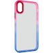 Чохол TPU+PC Fresh sip series для Apple iPhone XS Max (6.5"") (Синій / Рожевий)