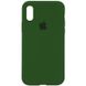 Чохол Silicone Case Full Protective (AA) для Apple iPhone X (5.8"") / XS (5.8"") (Зелений / Dark Olive)