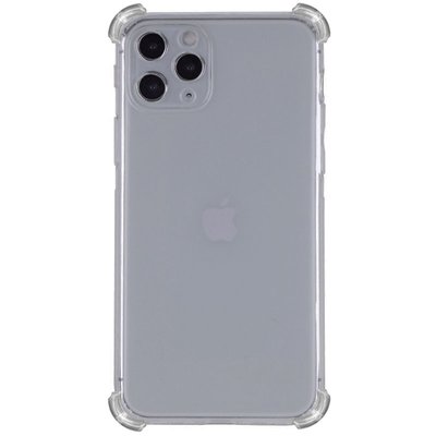 TPU чехол GETMAN Ease logo усиленные углы для Apple iPhone 13 Pro (6.1") (Серый (прозрачный))