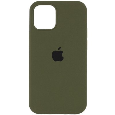 Уценка Чехол Silicone Case Full Protective (AA) для Apple iPhone 15 Plus (6.7") (Дефект упаковки / Зеленый / Dark Olive)