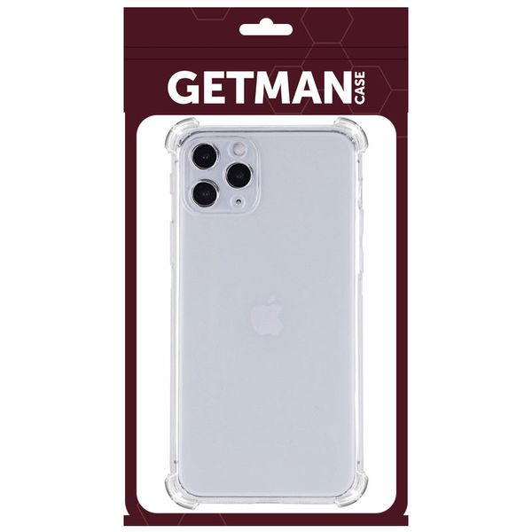 TPU чохол GETMAN Ease logo посилені кути для Apple iPhone 13 Pro Max (6.7"") (Безбарвний (прозорий))