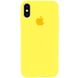 Чохол Silicone Case Full Protective (AA) для Apple iPhone X (5.8"") / XS (5.8"") (Жовтий / Yellow)