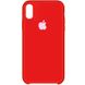 Чохол Silicone Case (AA) для Apple iPhone XS Max (6.5"") (Червоний / Dark Red)