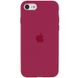Чохол Silicone Case Full Protective (AA) для Apple iPhone SE (2020) (Червоний / Rose Red)