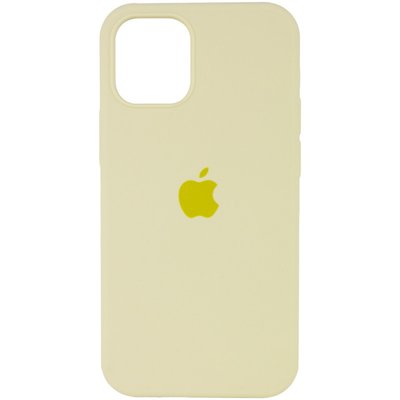 Уценка Чехол Silicone Case Full Protective (AA) для Apple iPhone 15 Pro (6.1") (Дефект упаковки / Желтый / Mellow Yellow)