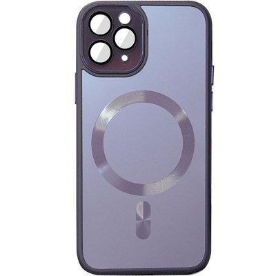 Чохол TPU+Glass Sapphire Midnight with MagSafe для Apple iPhone 11 Pro (5.8"") (Фіолетовий / Deep Purple)