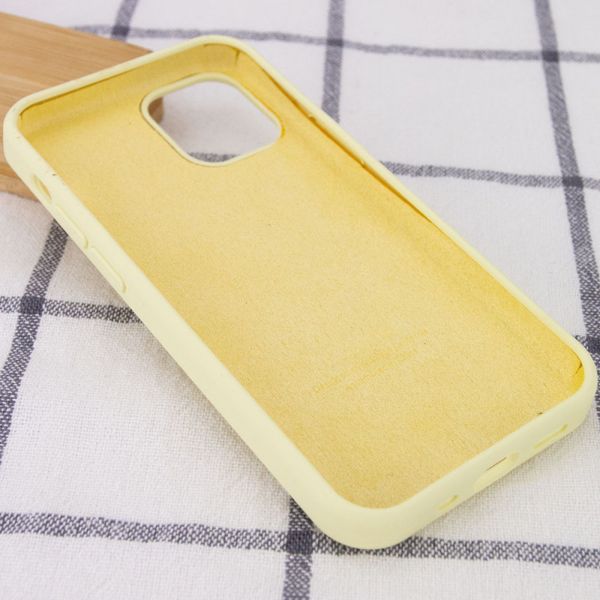 Уцінка Чохол Silicone Case Full Protective (AA) для Apple iPhone 15 Pro (6.1"") (Дефект упаковки / Жовтий / Mellow Yellow)
