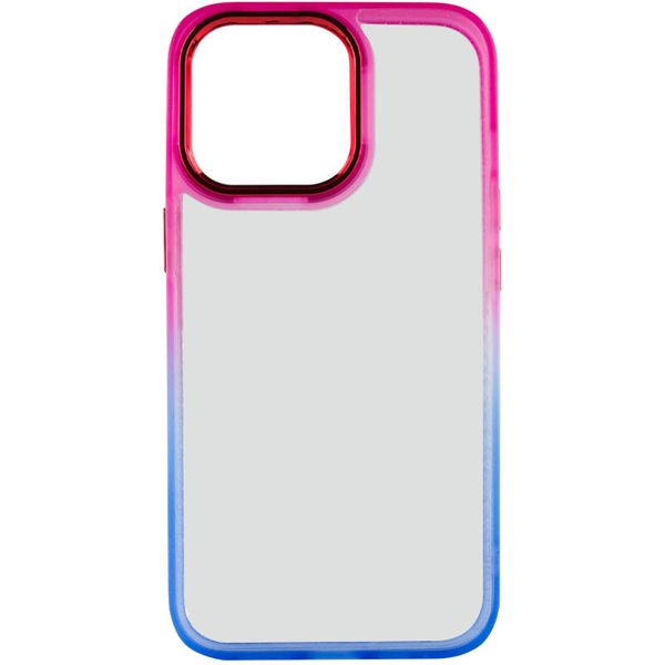 Чохол TPU+PC Fresh sip series для Apple iPhone 13 Pro (6.1"") (Синій / Рожевий)