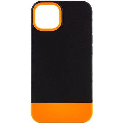 Чохол TPU+PC Bichromatic для Apple iPhone 13 (6.1"") (Black / Orange)