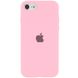 Чохол Silicone Case Full Protective (AA) для Apple iPhone SE (2020) (Рожевий / Light pink)