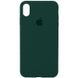 Чохол Silicone Case Full Protective (AA) для Apple iPhone X (5.8"") / XS (5.8"") (Зелений / Forest green)