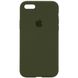 Чохол Silicone Case Full Protective (AA) для Apple iPhone 6/6s (4.7"") (Зелений / Dark Olive)