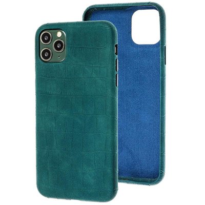 Шкіряний чохол Croco Leather для Apple iPhone 11 Pro (5.8"") (Green)