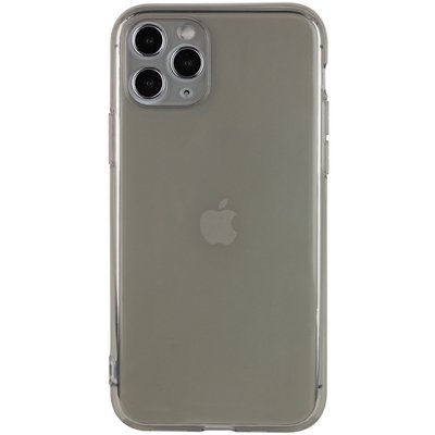 Матовый полупрозрачный TPU чехол с защитой камеры для Apple iPhone 11 Pro Max (6.5") (Черный / Black)