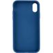 TPU чохол Bonbon Metal Style для Apple iPhone XS Max (6.5"") (Синій / Denim Blue)